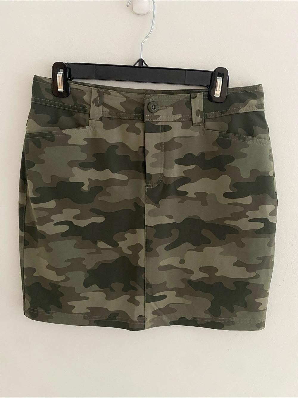 Eddie Bauer Camo Skort Skirt Gorpcore Hiking Camping Green Size 4